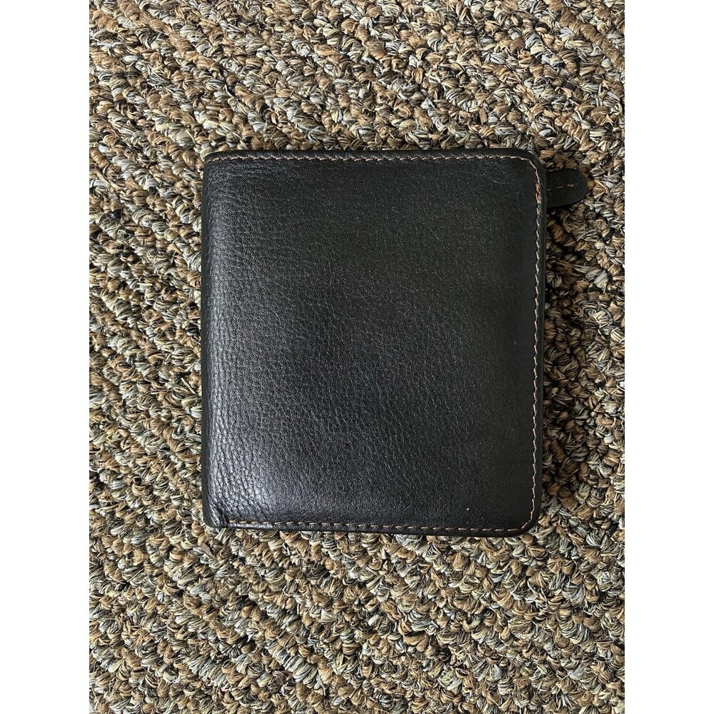 Genuine Leather RFID Black/Brown Wallet – Secure & Stylish